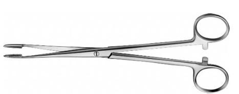 КОРНЦАНГ ДЛЯ ТАМПОНІВ/ПЕРЕВ'ЯЗКИ ГРОСС, ПРЯМИЙ, 180 ММ